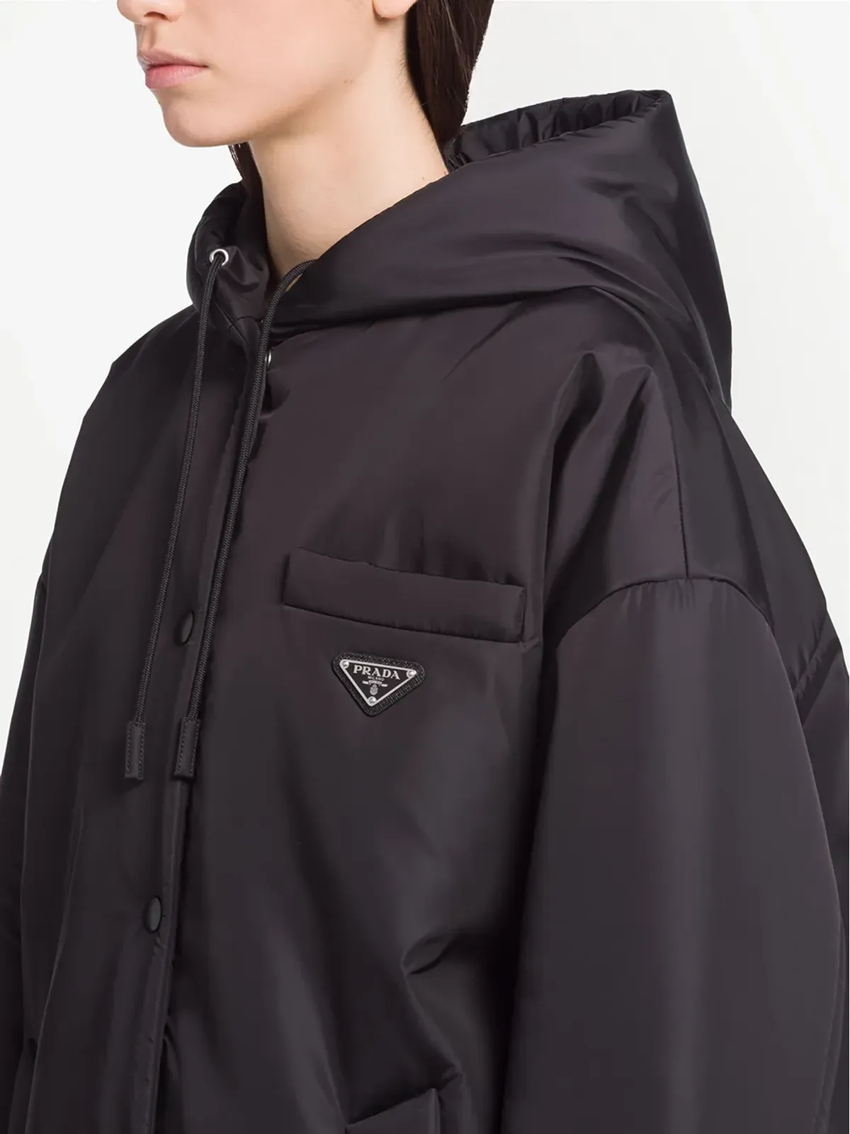 Prada Re-Nylon トライアングルロゴ レインコート - 画像5
