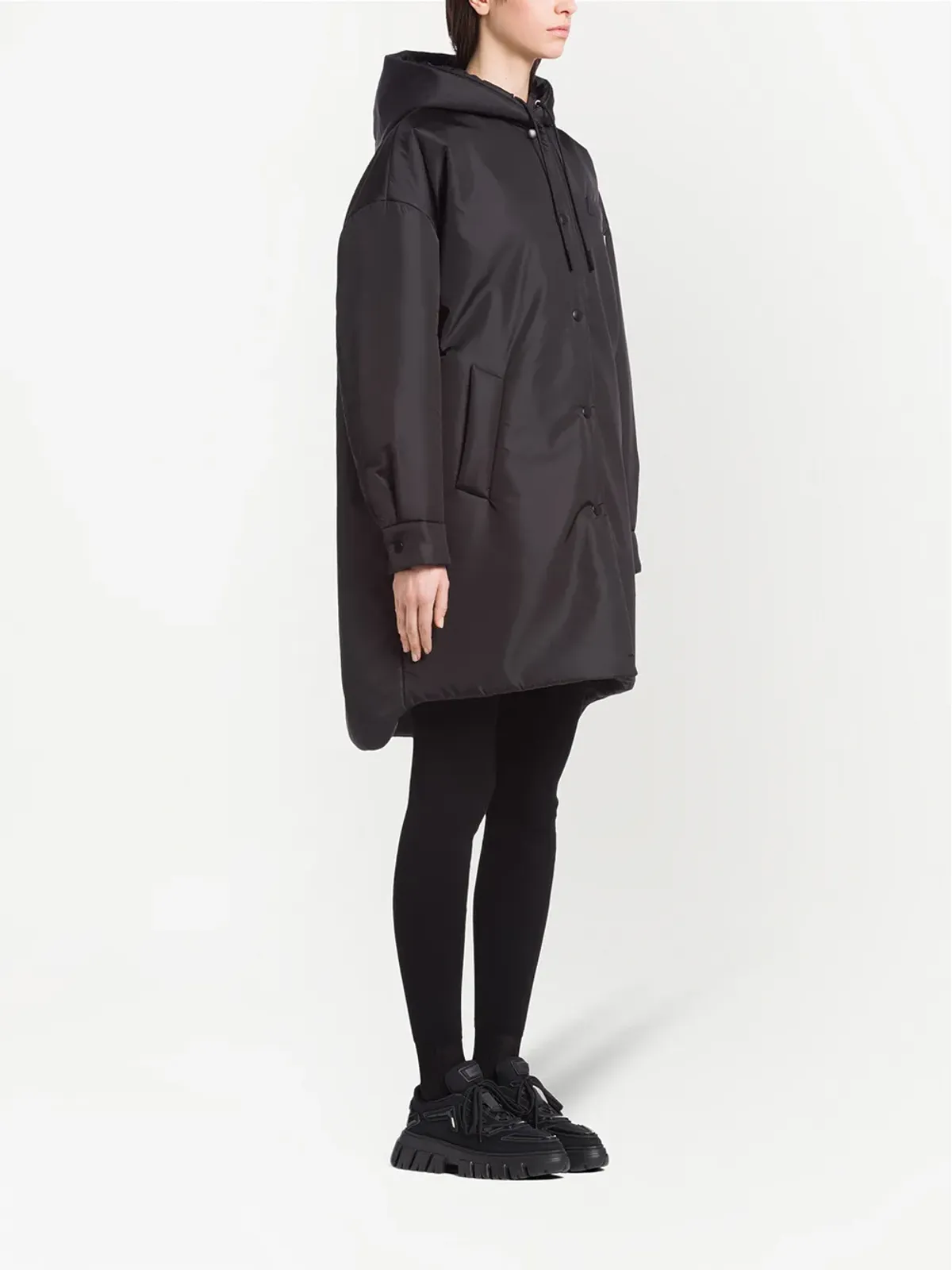 Prada Re-Nylon トライアングルロゴ レインコート - 画像3