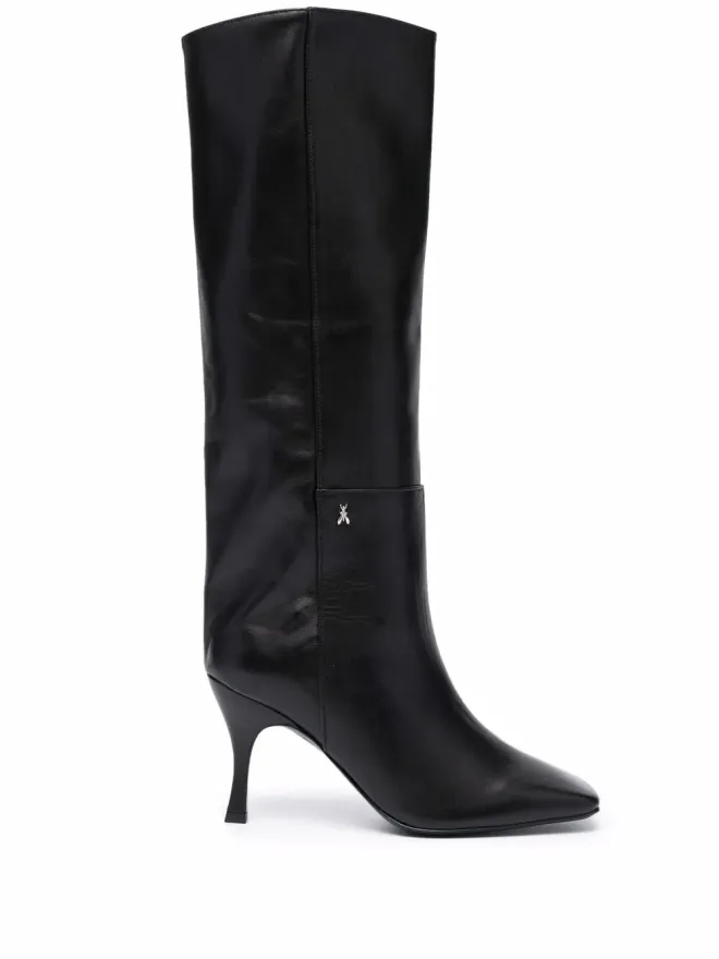 Patrizia Pepe Patrizia Pepe スクエアトゥ レザー ブーツ - ブラックの商品画像