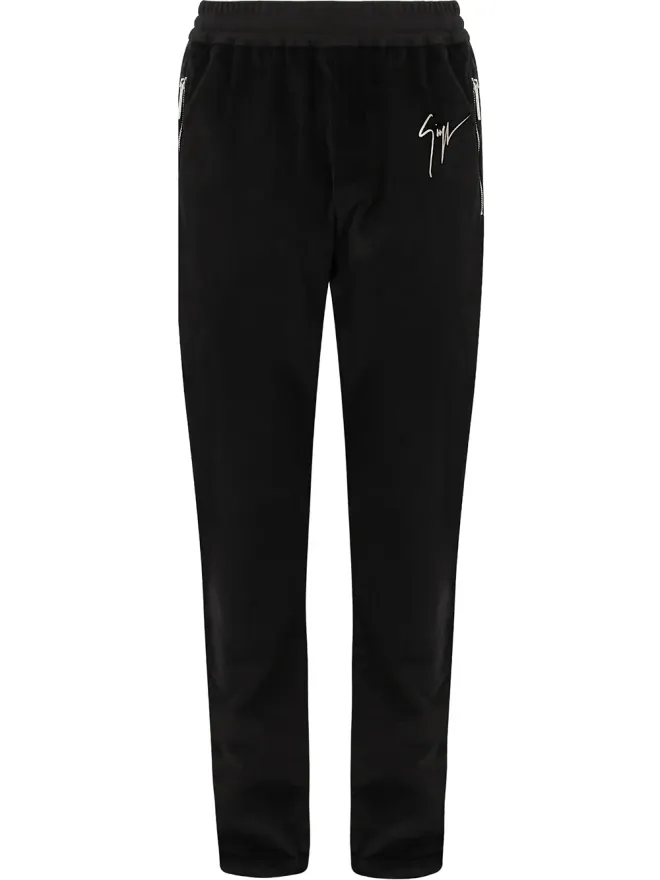 Giuseppe Zanotti Giuseppe Zanotti サテントリムベルベットパンツの商品画像