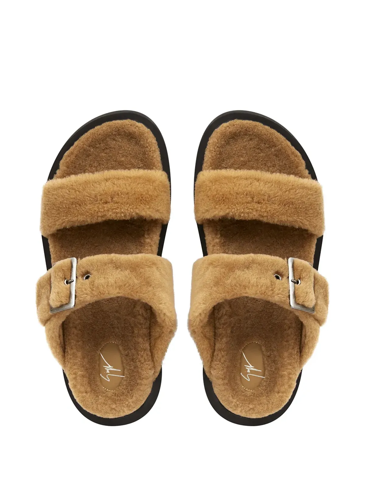 Giuseppe Zanotti ファーリーヒム サンダル ブラウン - 画像4