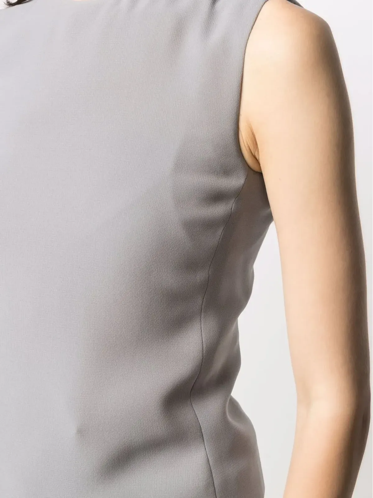 Giorgio Armani Pre-Owned 1990s round-neck sleeveless top - Grey - 画像5