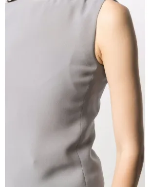 Giorgio Armani Pre-Owned 1990s round-neck sleeveless top - Grey - サムネイル5