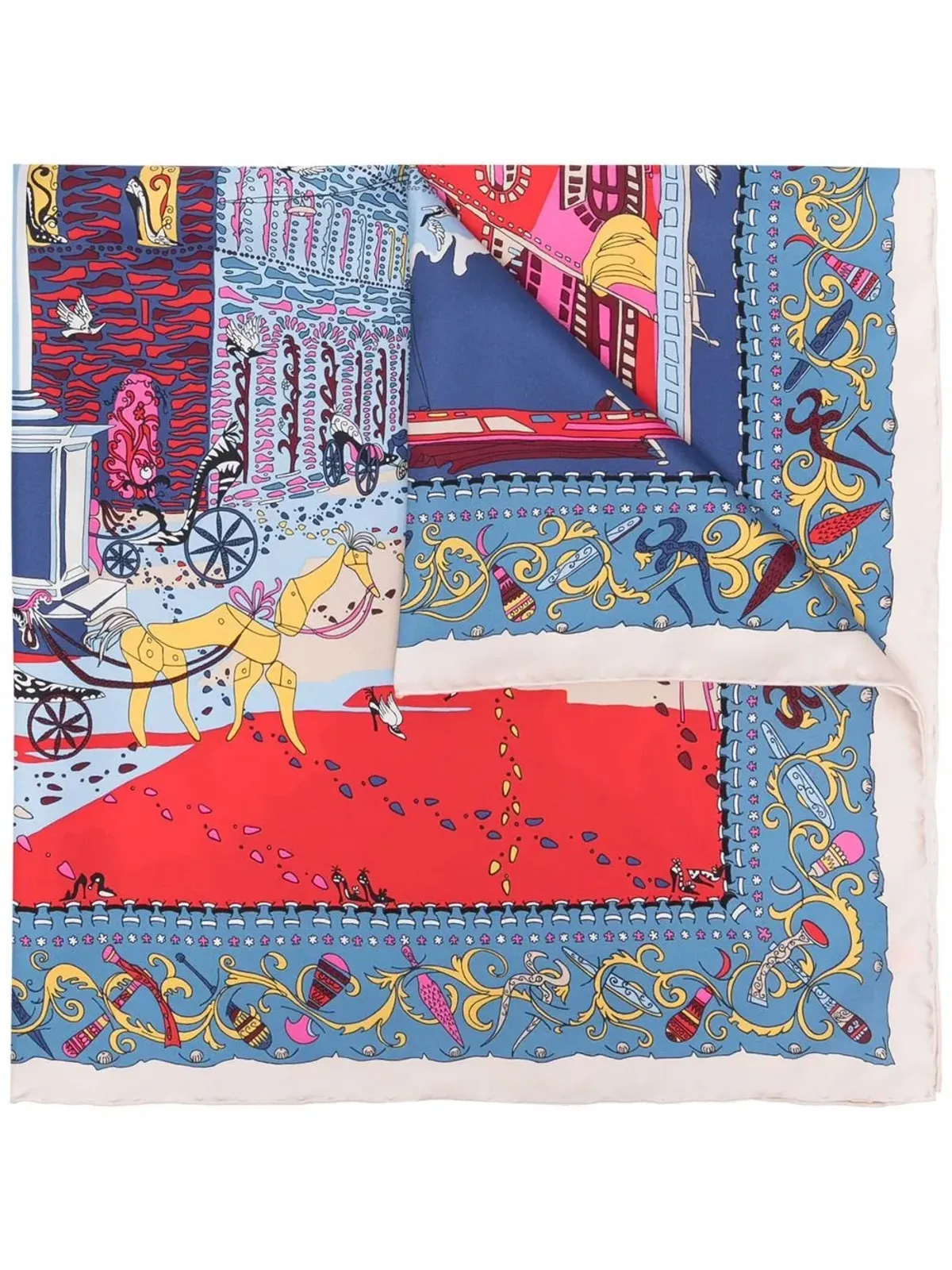 Ferragamo Palazzo Spini-Feroni プリント スカーフ - 画像3