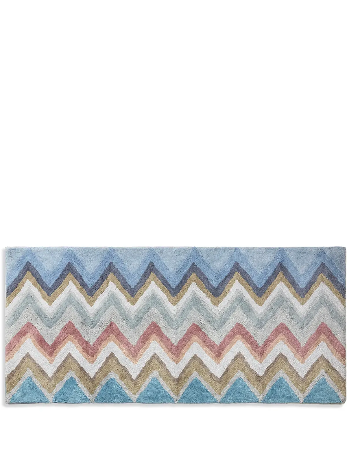 Missoni Home Amone chevron-print bath mat - Orange - 画像1
