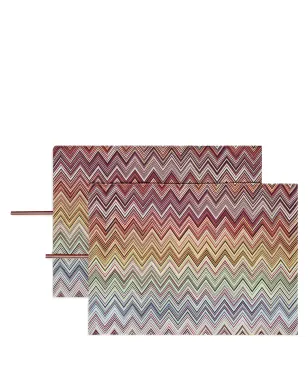 Missoni Home ジグザグプリント二枚組テーブルマットセット - サムネイル1