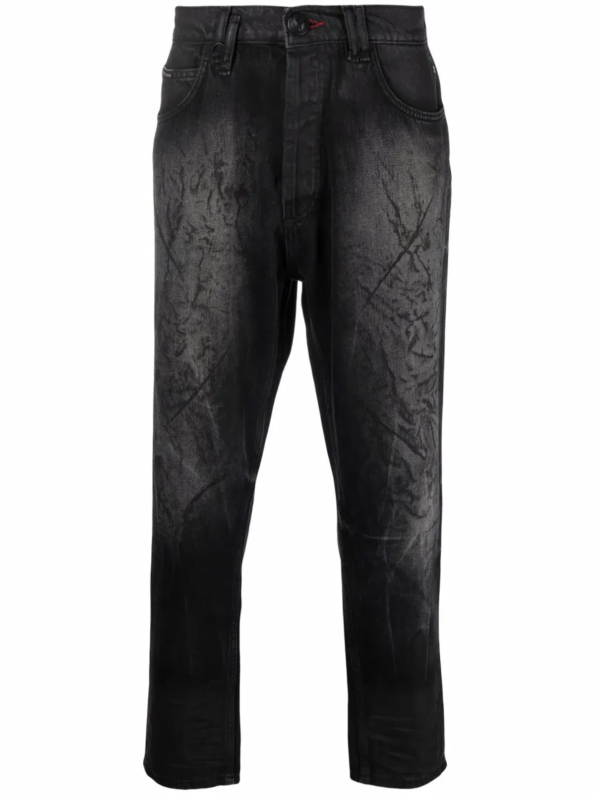 Philipp Plein carrot-fit denim jeans - Black - 画像1