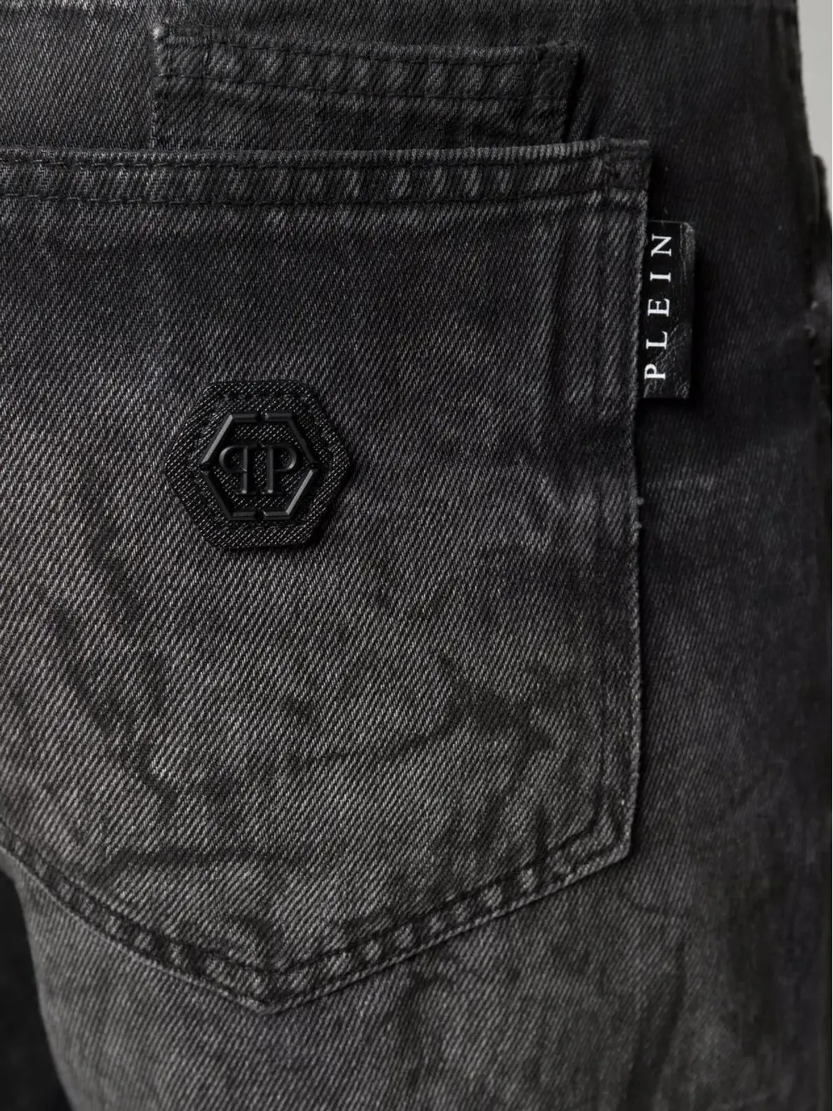 Philipp Plein carrot-fit denim jeans - Black - 画像5
