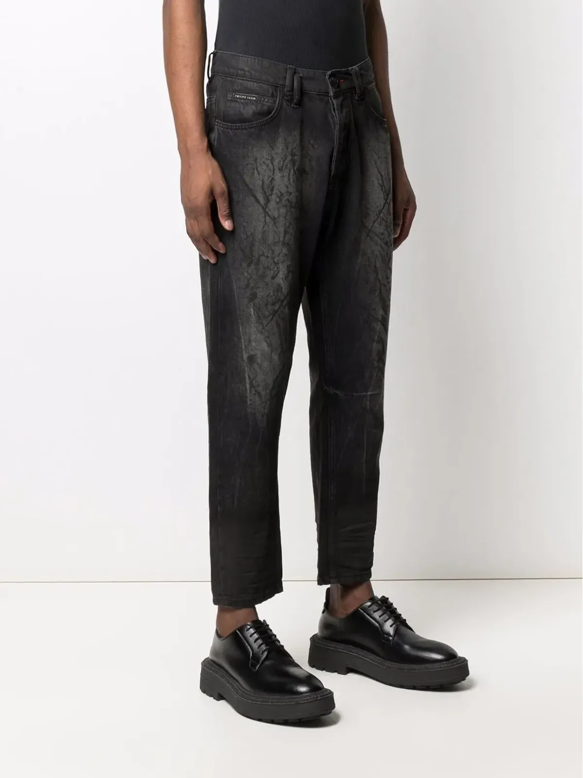 Philipp Plein carrot-fit denim jeans - Black - 画像3