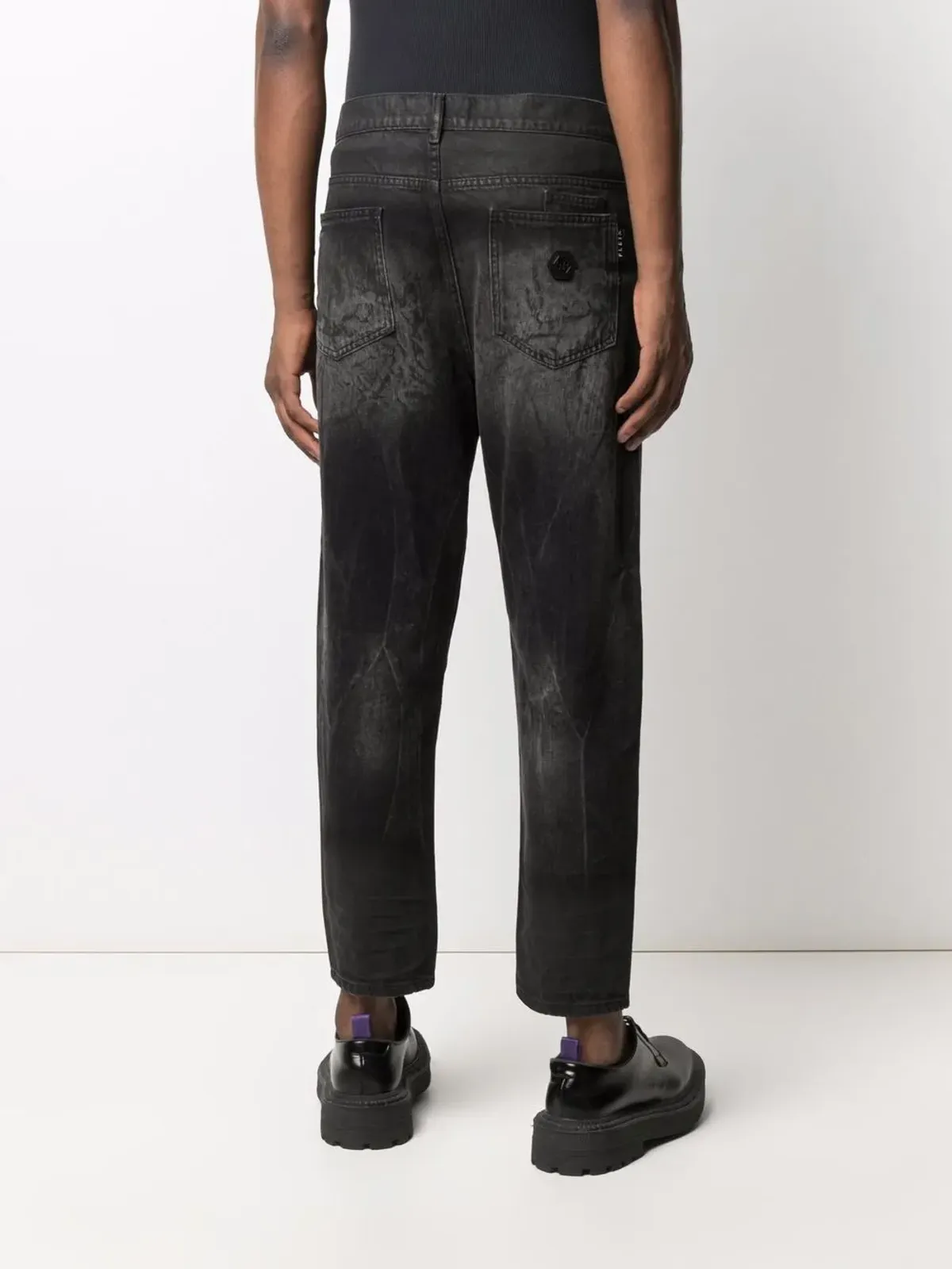Philipp Plein carrot-fit denim jeans - Black - 画像4