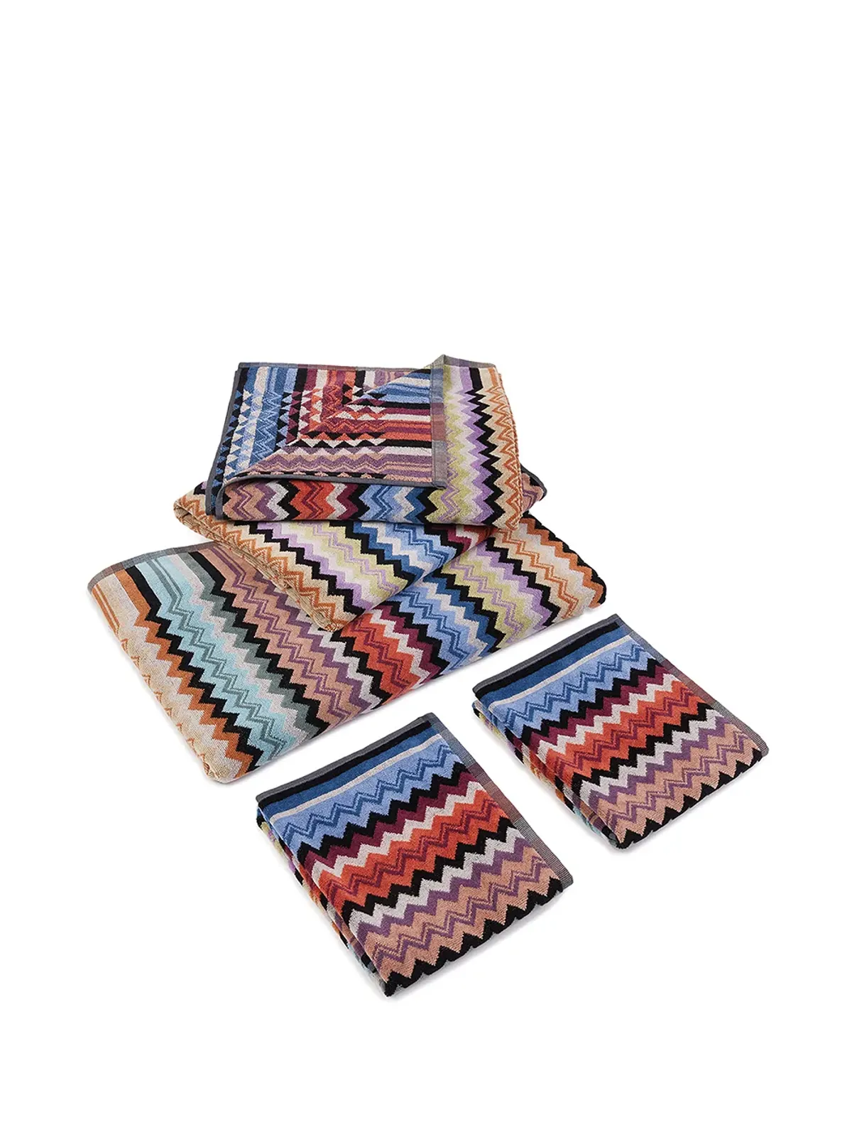 Missoni Home アダム コットンタオル（5枚セット） - オレンジ - 画像3