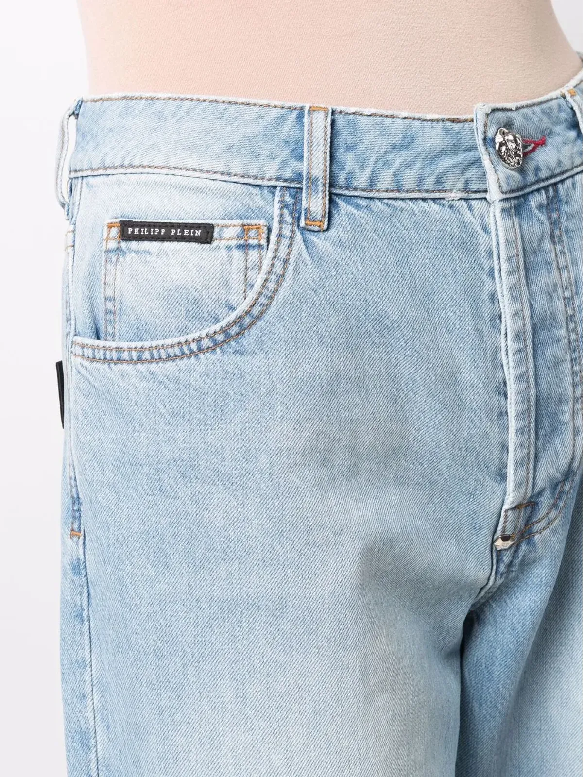 Philipp Plein クロップドデニムジーンズ - 画像5