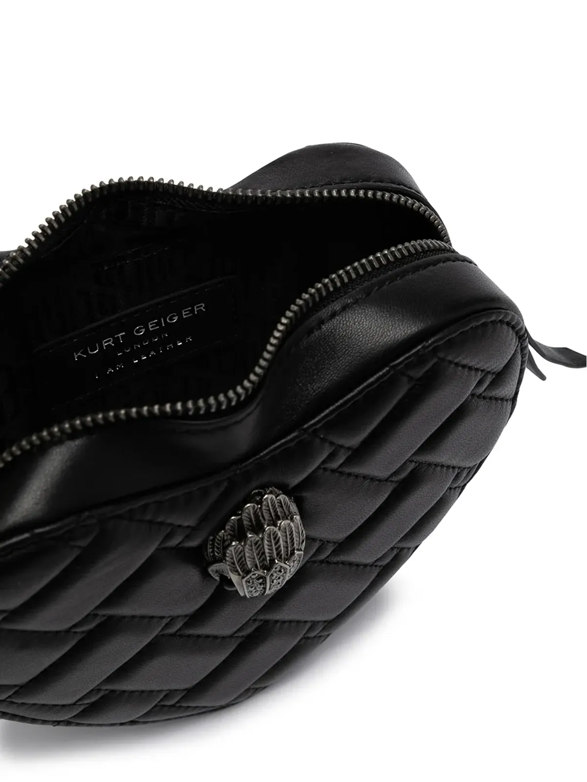 Kurt Geiger London ケンジントン ハート型クロスボディバッグ - 画像5