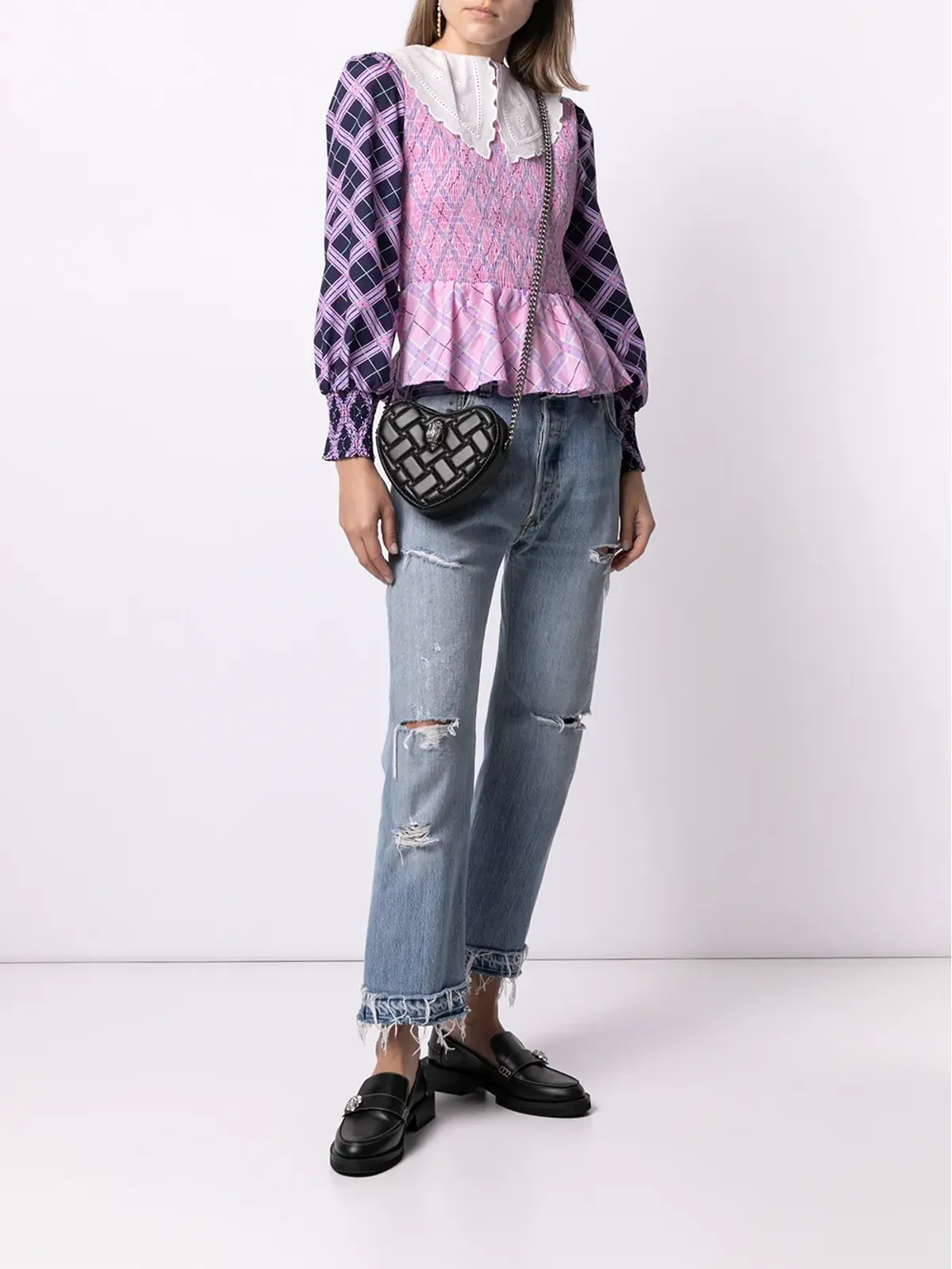 Kurt Geiger London ケンジントン ハート型クロスボディバッグ - 画像2
