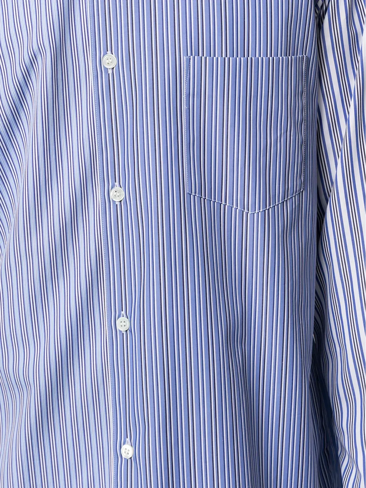 Comme Des Garçons Shirt ミックスストライプシャツ - 画像5