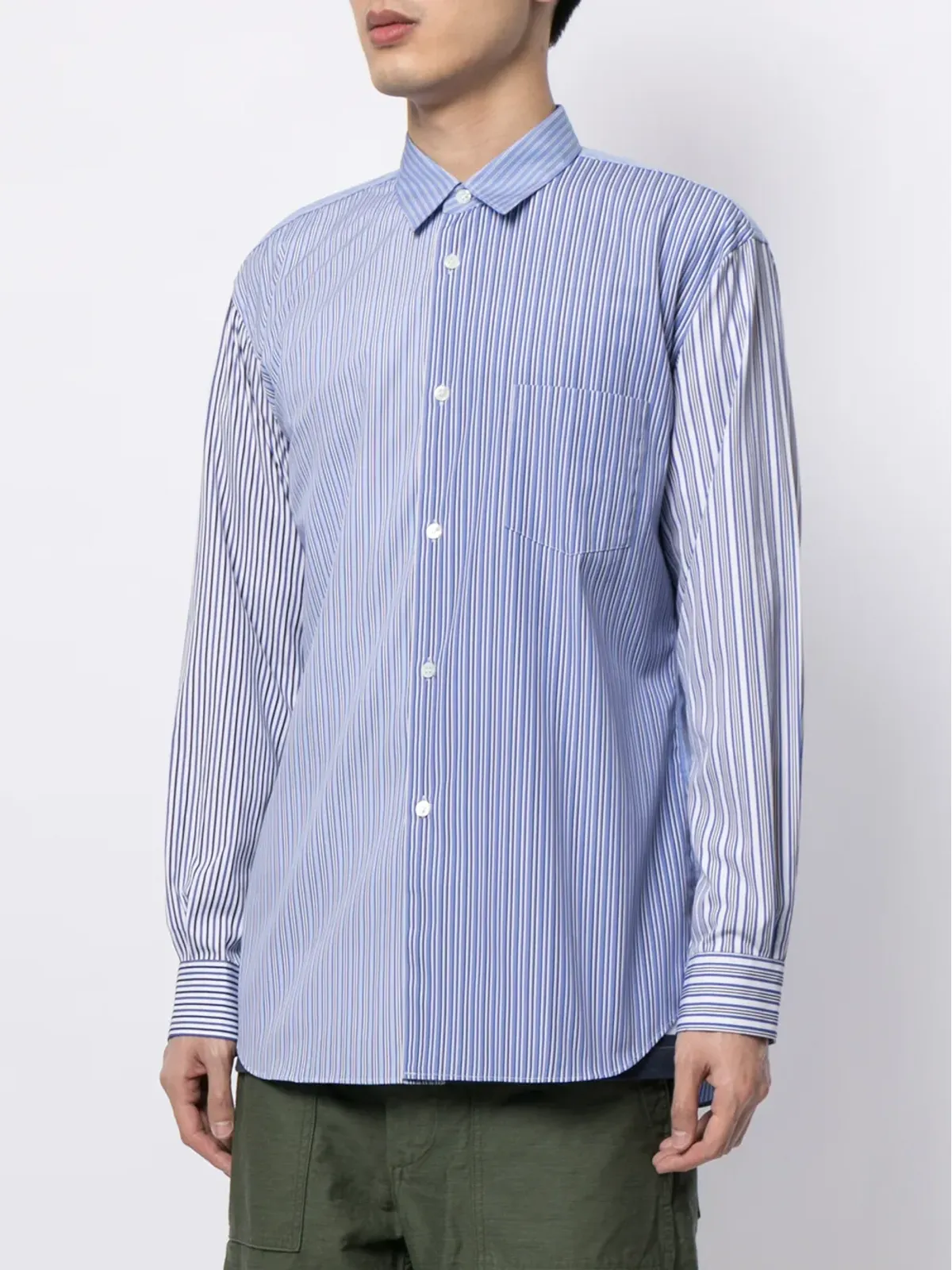 Comme Des Garçons Shirt ミックスストライプシャツ - 画像3