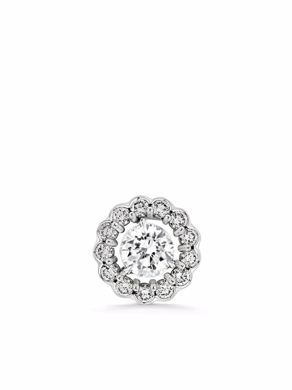 David Morris エリザベス ダイヤモンド スタッド ピアス - 画像4