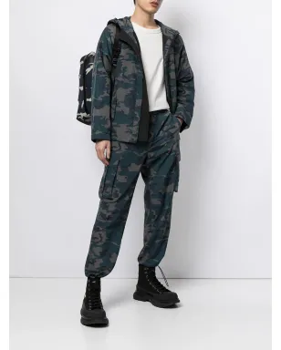 Ports V カモフラージュプリント フード付きジャケット - サムネイル2