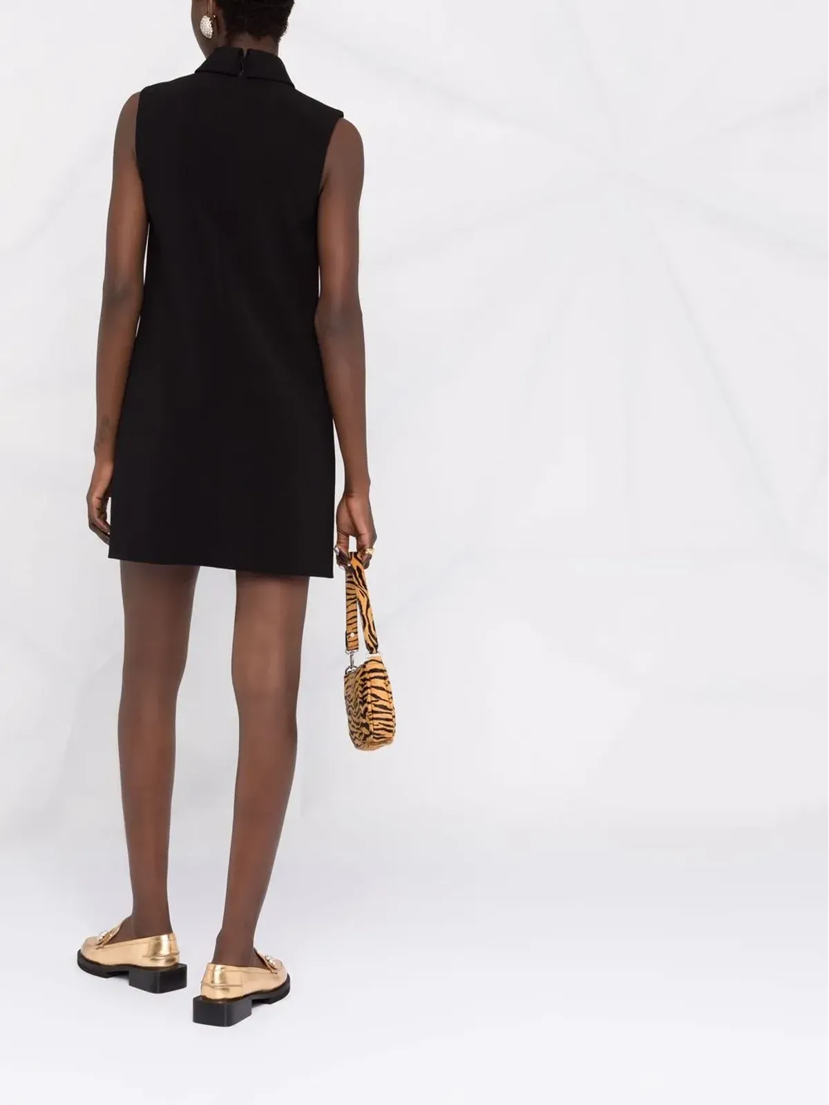 Moschino ボタン付きノースリーブドレス - 画像4