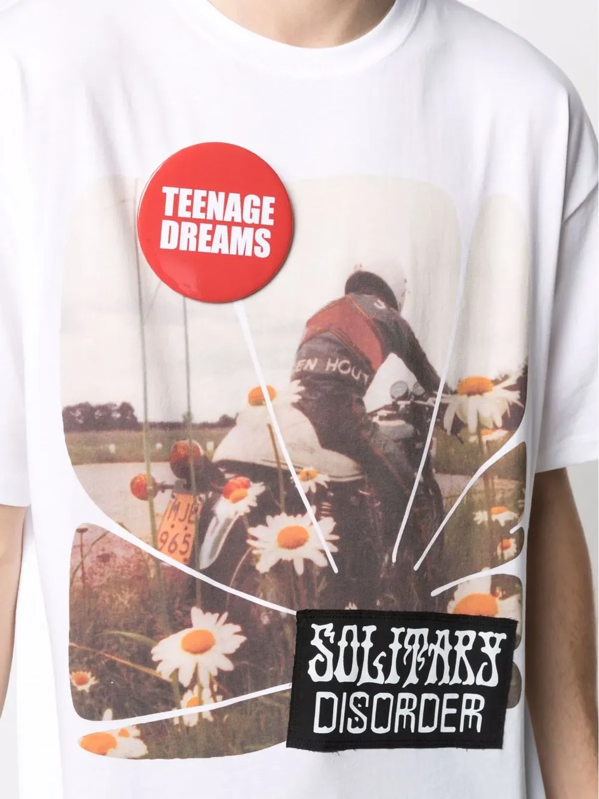 Raf Simons Solitary Disorder T-shirt - White - 画像5