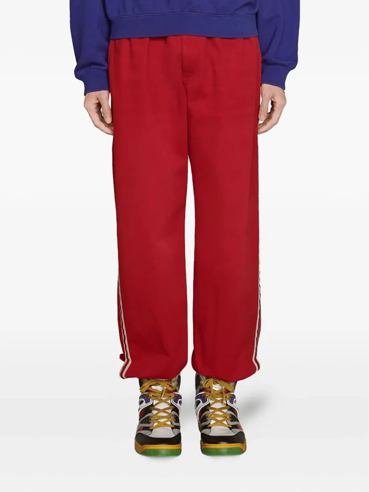 Gucci サイドストライプ トラックパンツ - レッド - 画像1