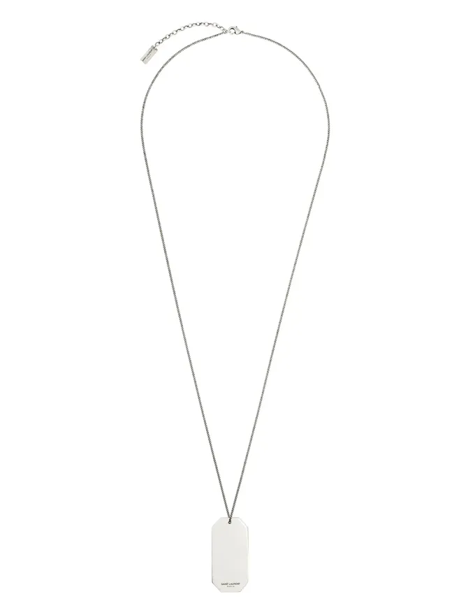 Saint Laurent Saint Laurent ロゴタグネックレスの商品画像