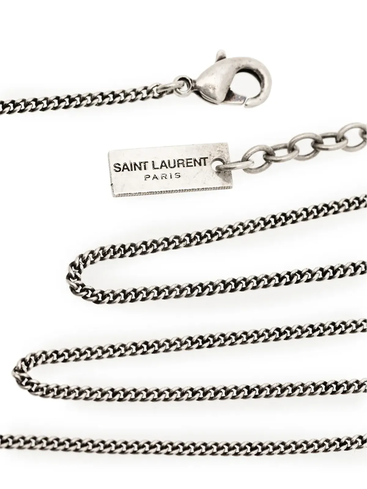 Saint Laurent ロゴタグネックレス - 画像4