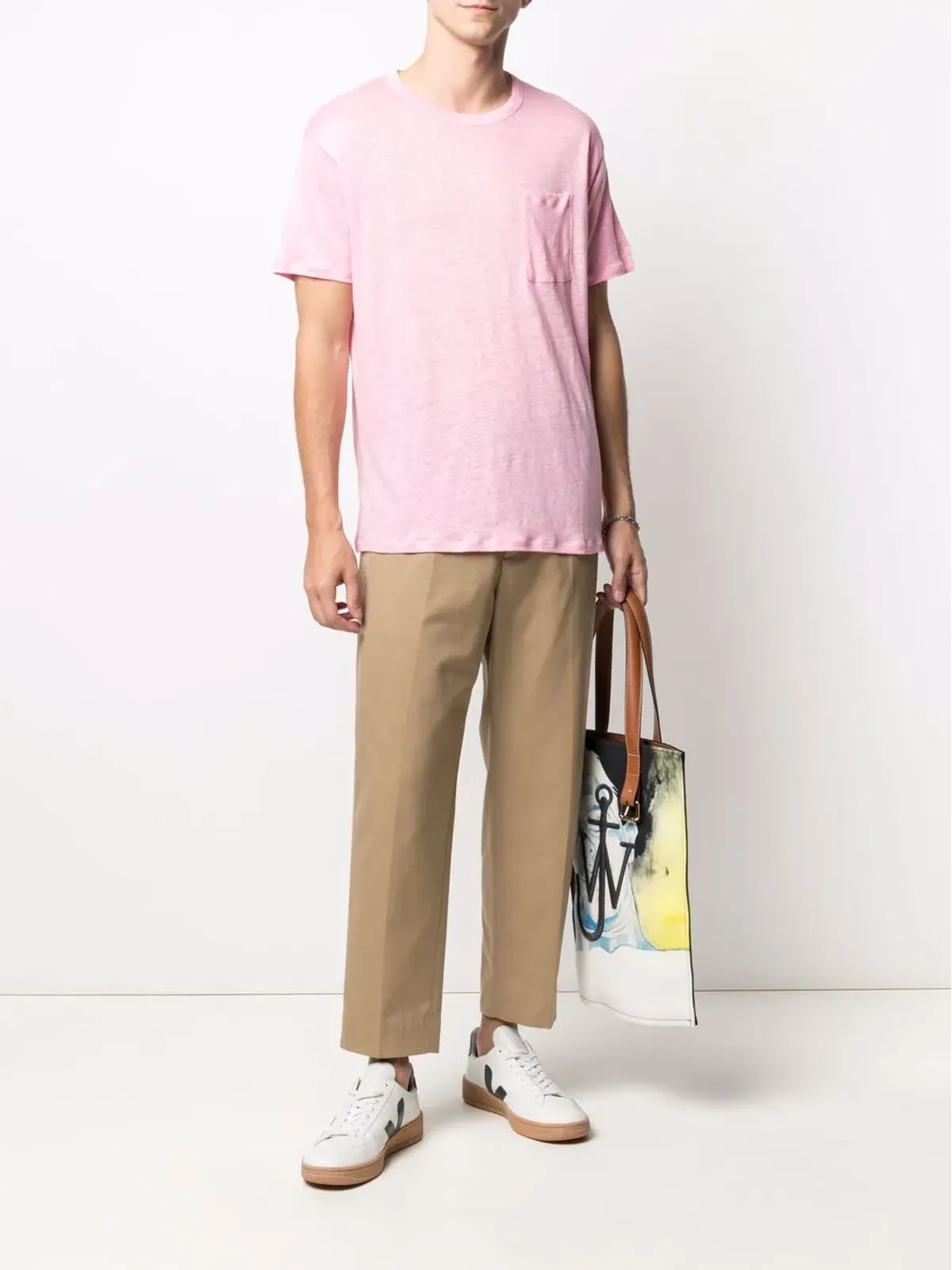 MC2 Saint Barth パッチポケットTシャツ ピンク - 画像2