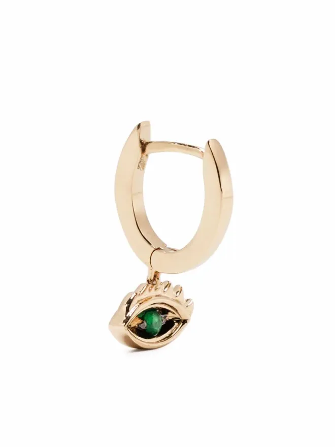 Delfina Delettrez Delfina Delettrez 9ktイエローゴールド マイクロアイ ピアス エメラルドの商品画像