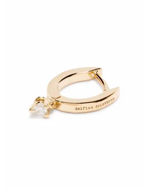 Delfina Delettrez 18K イエローゴールド ハギー ダイヤモンド ドロップ イヤリング - サムネイル3