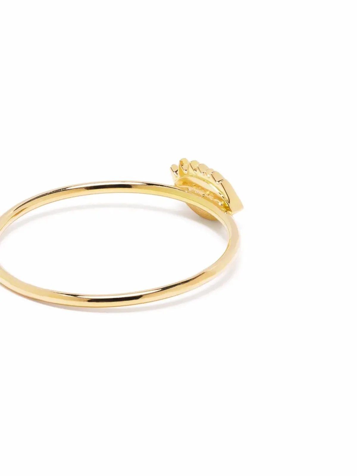 Delfina Delettrez 18kt Yellow Gold Micro-Eye Emerald Ring - 画像4