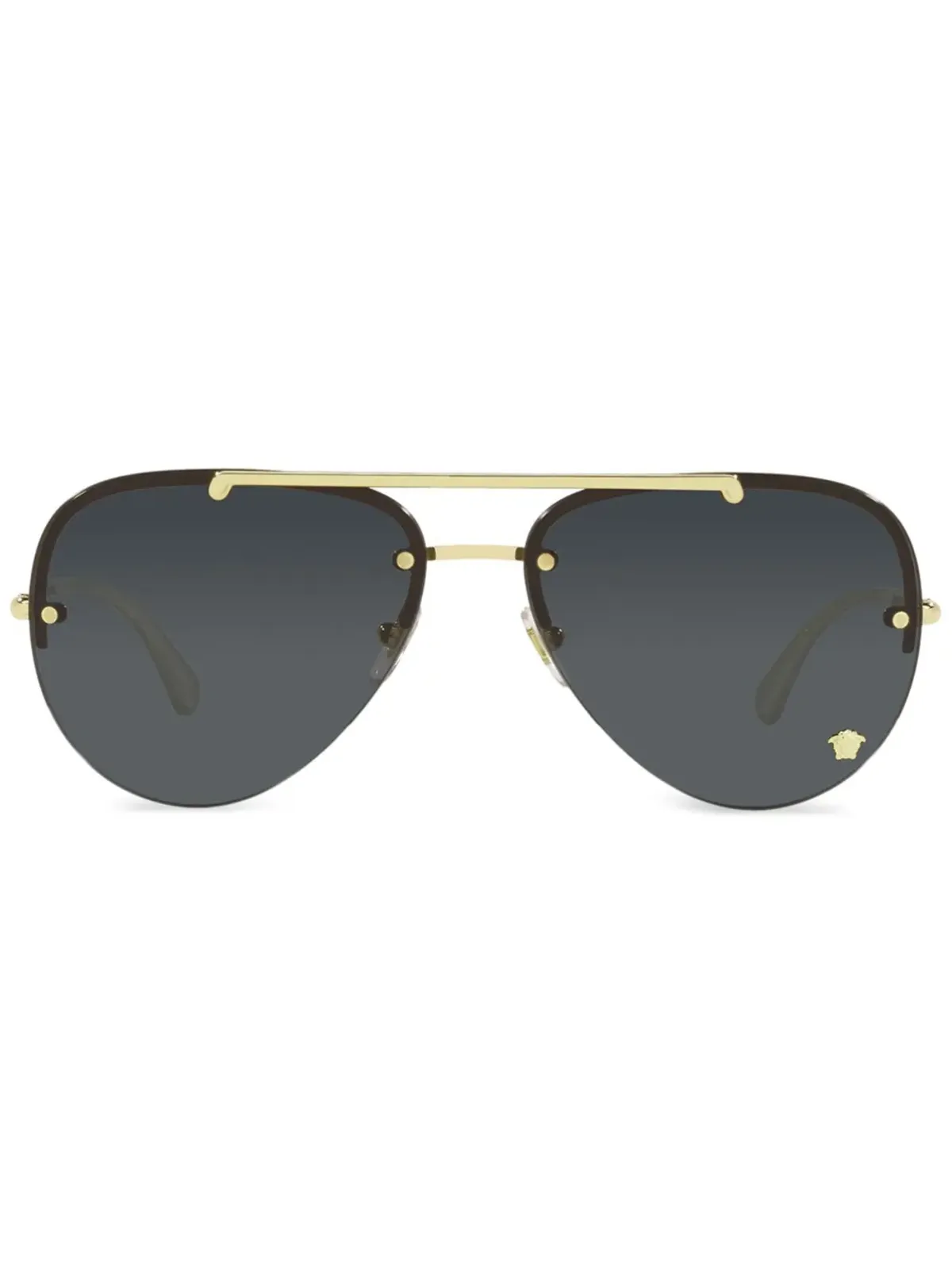 Versace Eyewear Medusa Glam パイロットフレームサングラス - 画像1