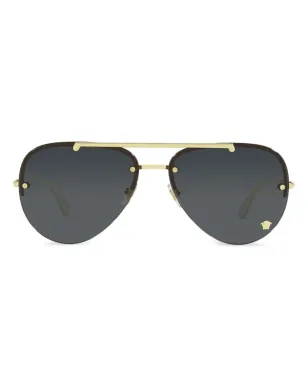 Versace Eyewear Medusa Glam パイロットフレームサングラス - サムネイル1