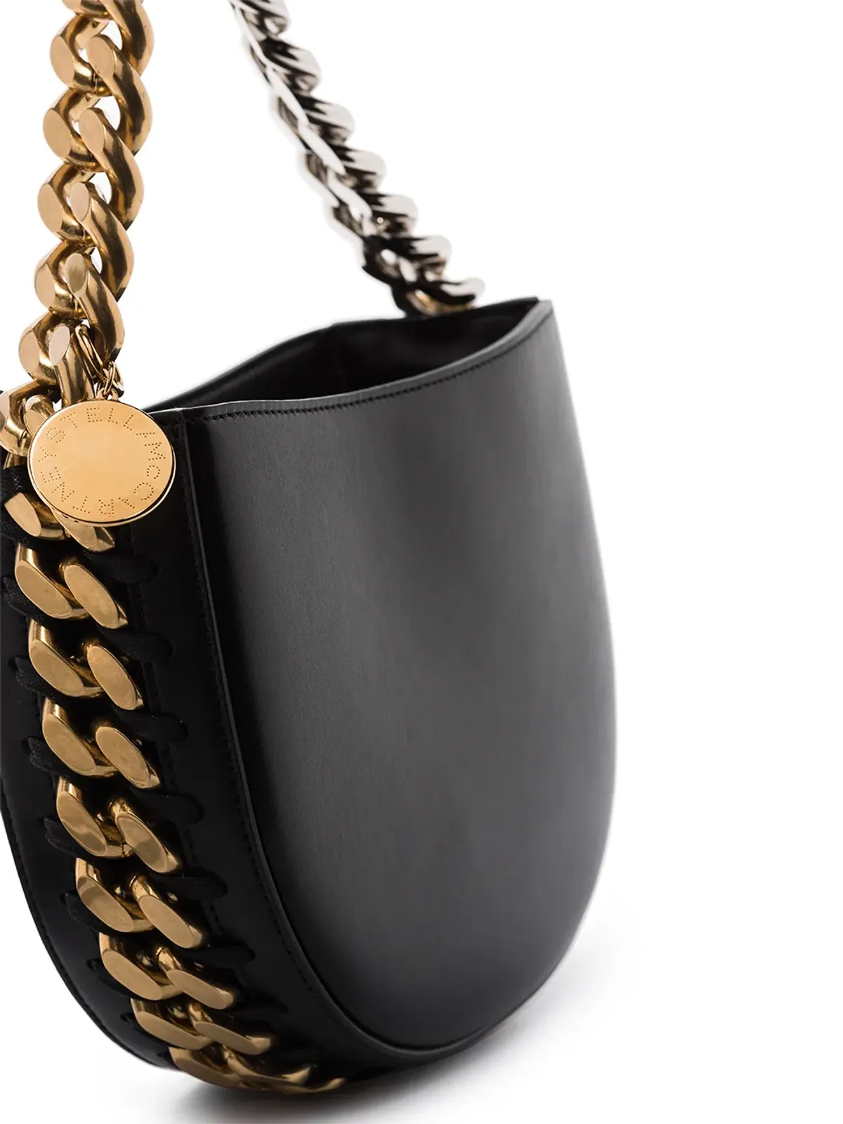 Stella McCartney Frayme フェイクレザー ショルダーバッグ - ブラック - 画像5