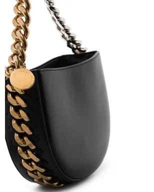 Stella McCartney Frayme フェイクレザー ショルダーバッグ - ブラック - サムネイル5