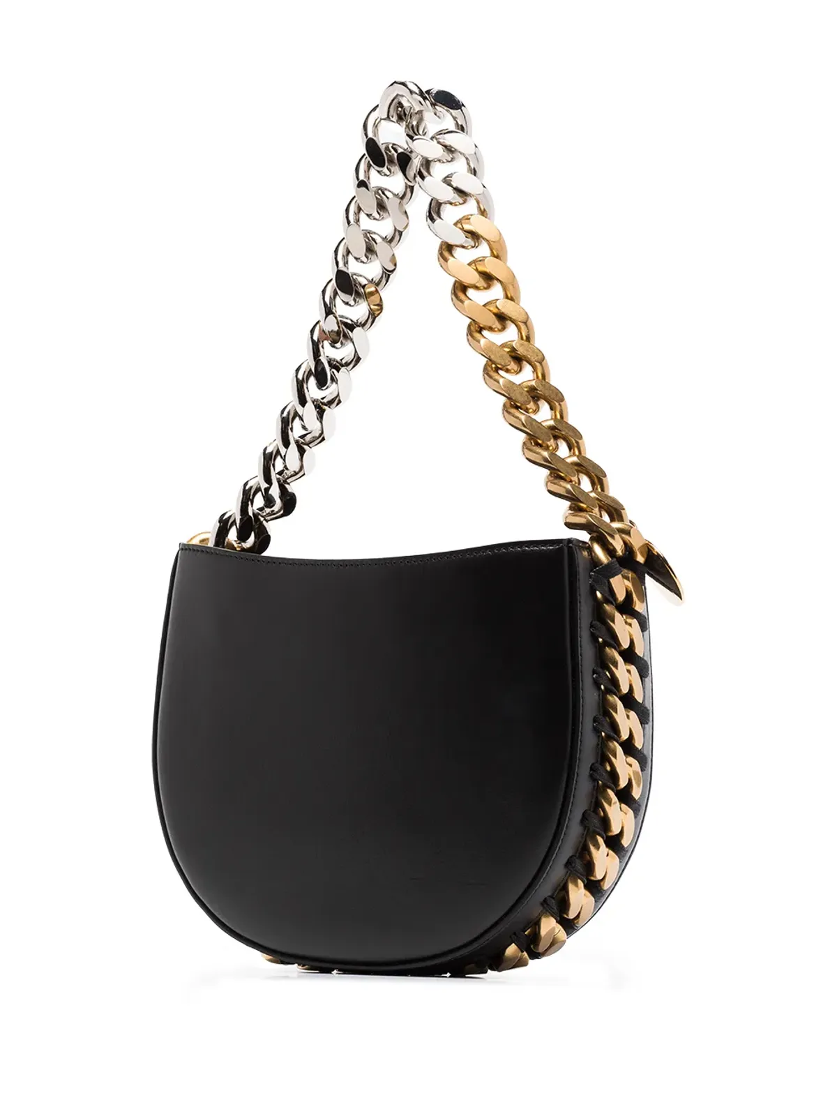 Stella McCartney Frayme フェイクレザー ショルダーバッグ - ブラック - 画像3