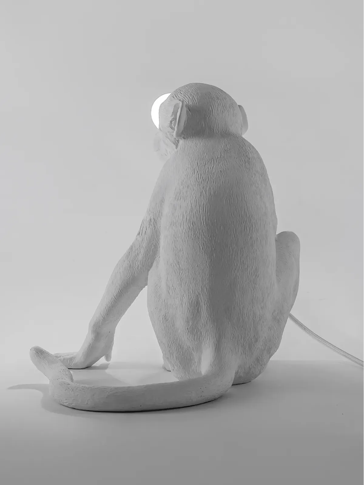 Seletti Monkey sitting lamp - White - 画像2