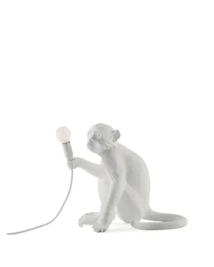 Seletti Monkey sitting lamp - White - サムネイル3