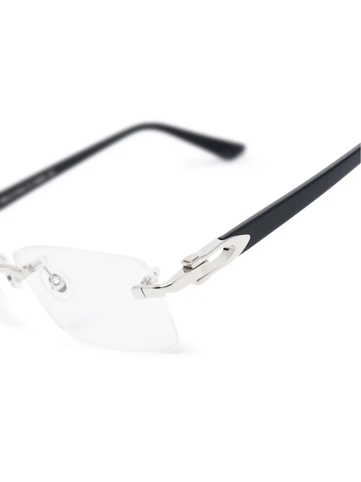 Cartier Eyewear 長方形フレーム眼鏡 - Blue - 画像3