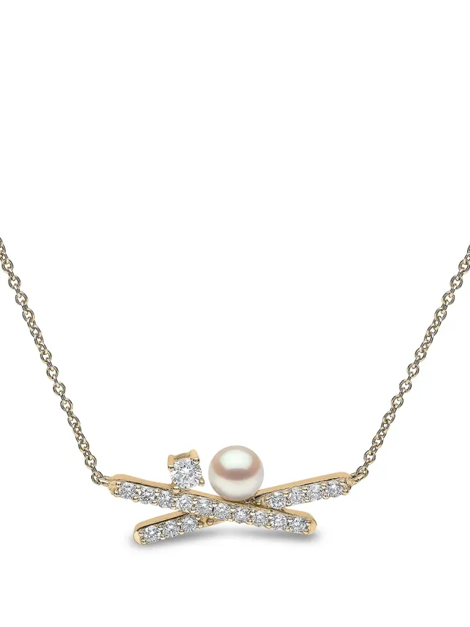 Yoko London Yoko London 18金 イエローゴールド アコヤ真珠 ダイヤモンド ネックレスの商品画像