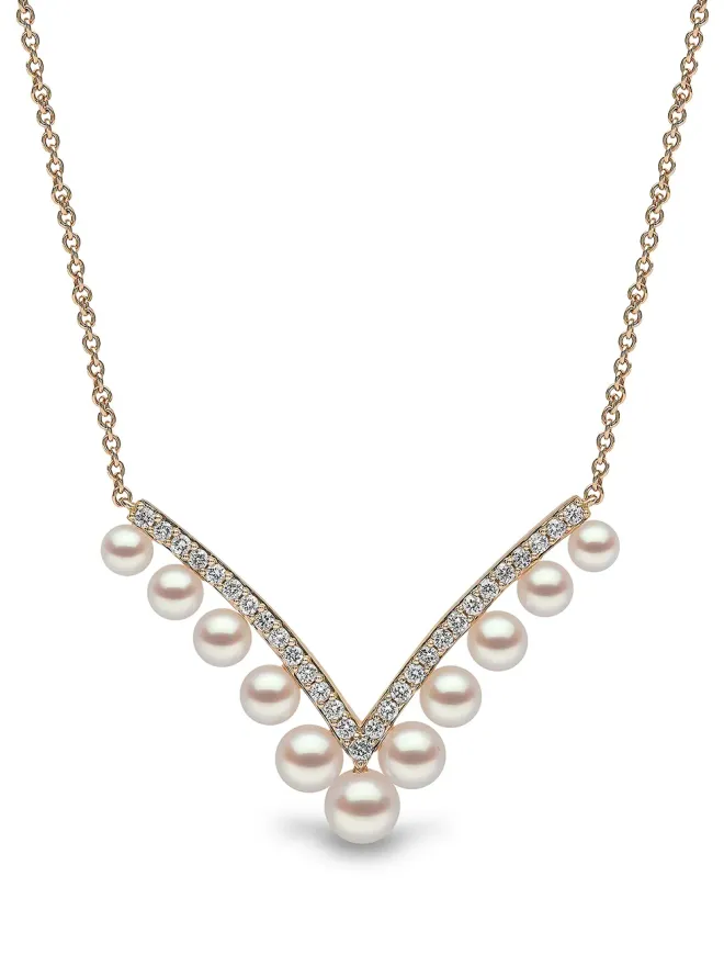 Yoko London Yoko London 18K イエローゴールド アコヤ真珠とダイヤモンド ネックレスの商品画像