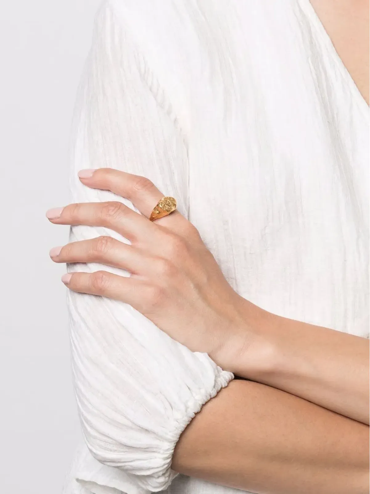 Alighieri Aquarius signet ring - 画像2