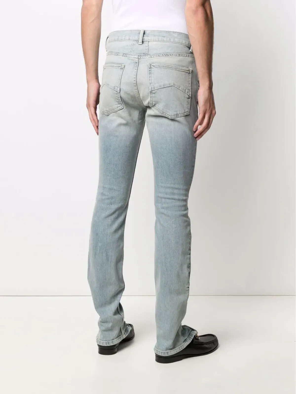 RHUDE ジップカフスリムフィットジーンズ - 画像4