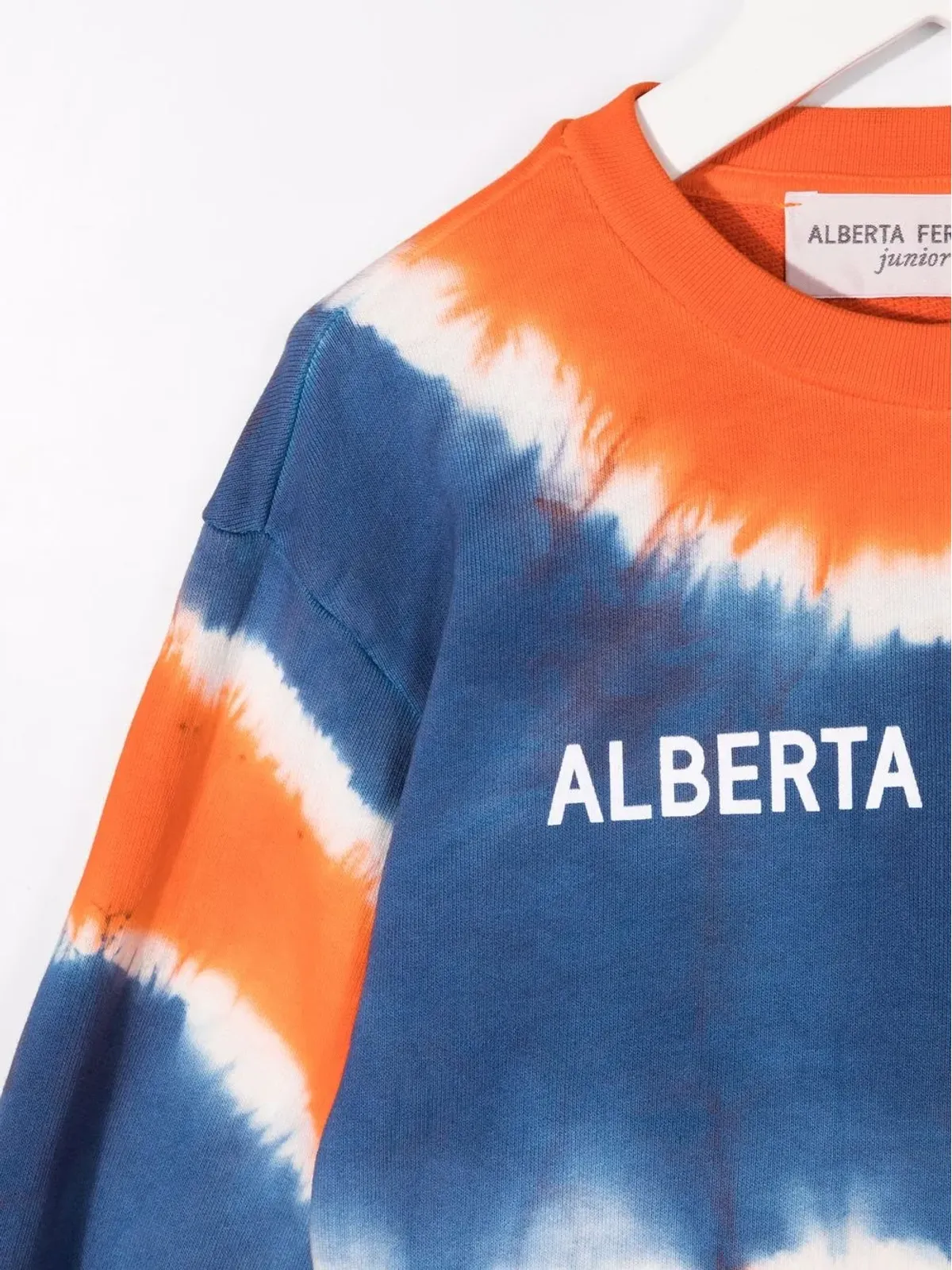 Alberta Ferretti Kids tie-dye logo sweatshirt - 画像3
