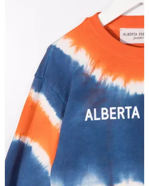 Alberta Ferretti Kids tie-dye logo sweatshirt - サムネイル3