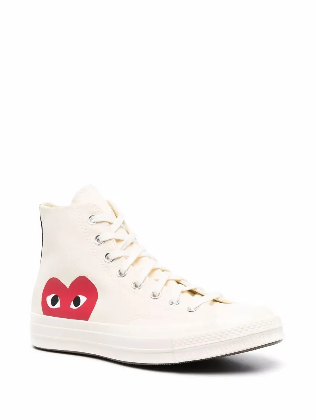 Comme Des Garçons Play x Converse チャック70 ホワイト スニーカー - 画像2