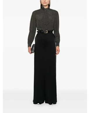 Saint Laurent パウボウ ドット柄 ブラウス - サムネイル2