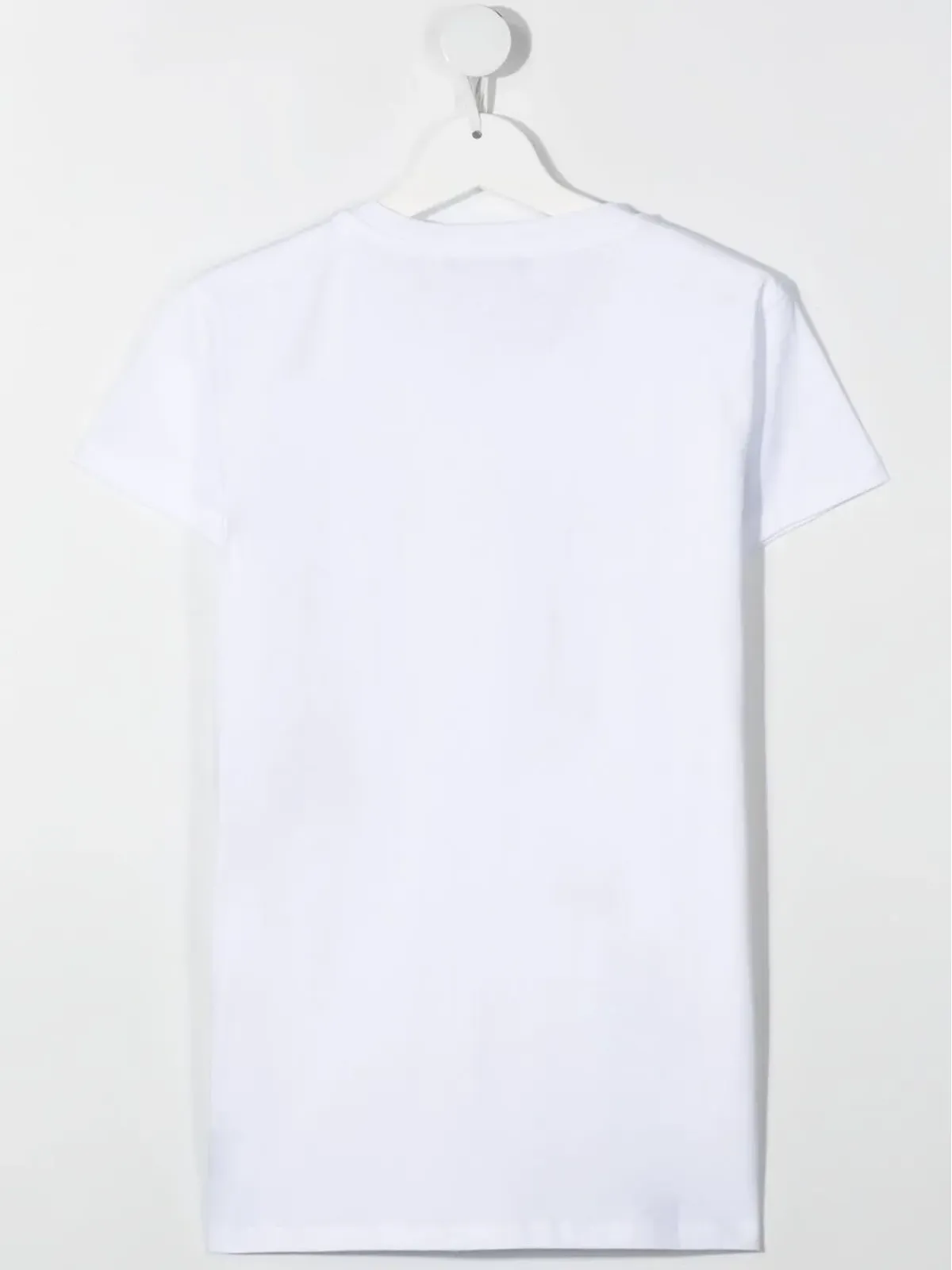 Balmain Kids TEEN logo sequin-stripe T-shirt - White - 画像2