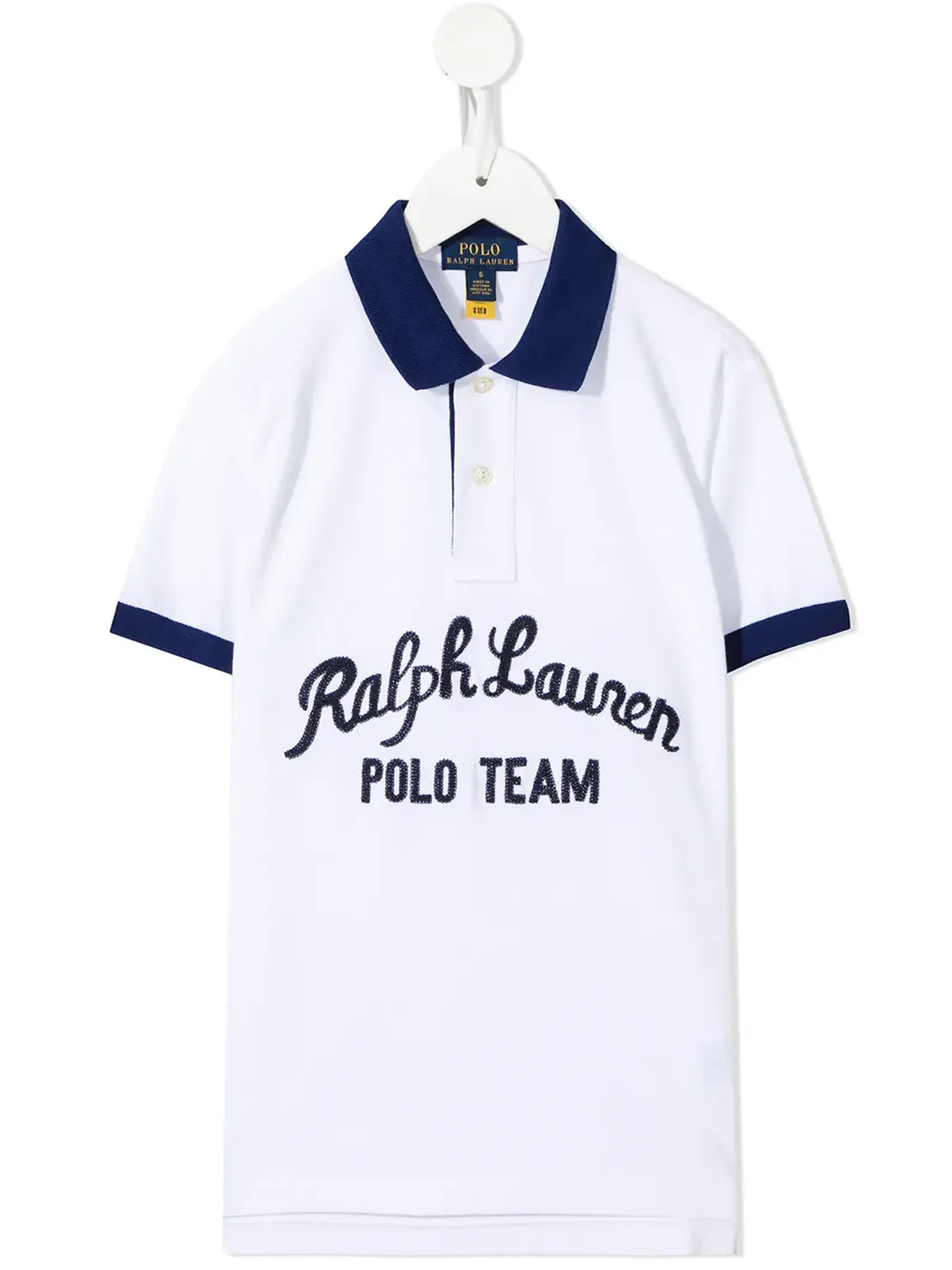 POLO RALPH LAUREN KIDS ロゴプリント コットン ポロシャツ - 画像1