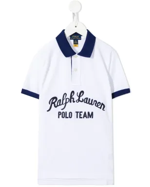 POLO RALPH LAUREN KIDS ロゴプリント コットン ポロシャツ - サムネイル1